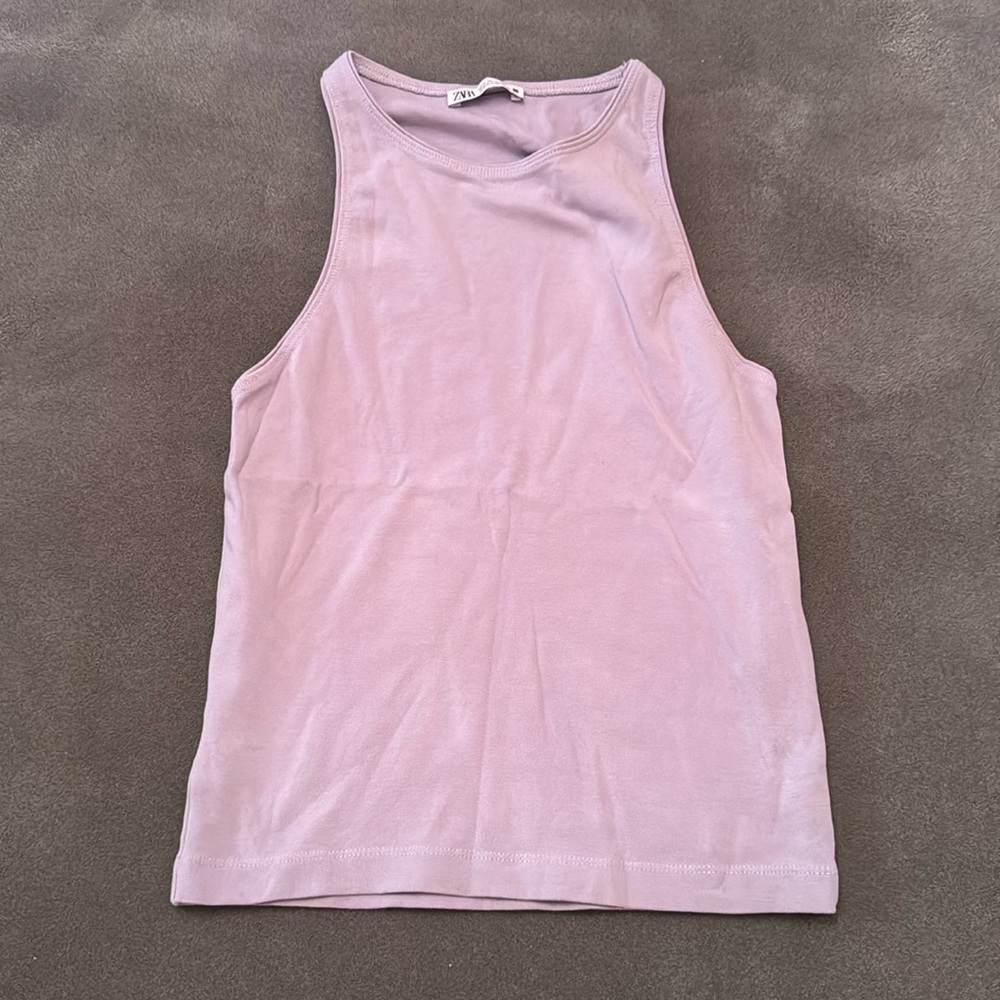 Zara Basic Purple Tank